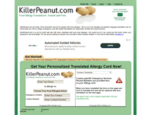 Tablet Screenshot of killerpeanut.com